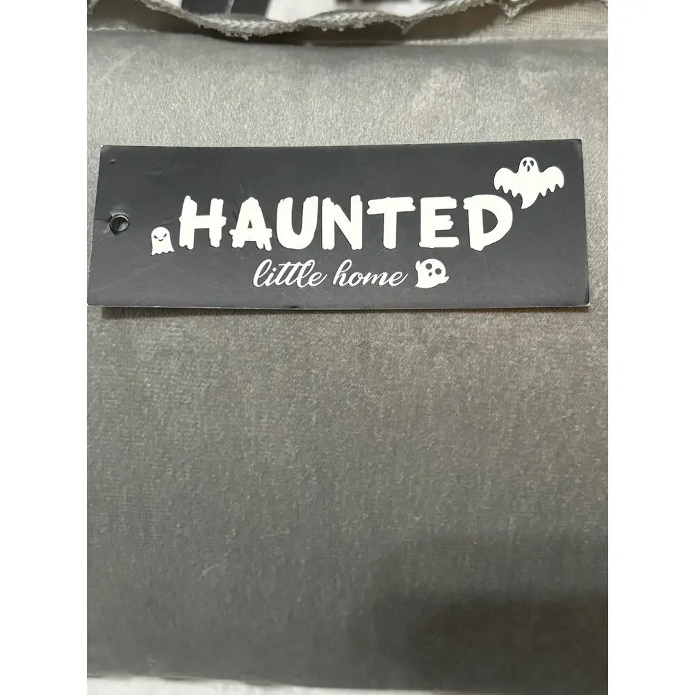 Haunted Little Home NWOT Halloween Dancing Skeletons Long Cushion Throw Pillow